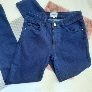 Sezane Perfect Slim Skinny Jeans Dark Wash 28